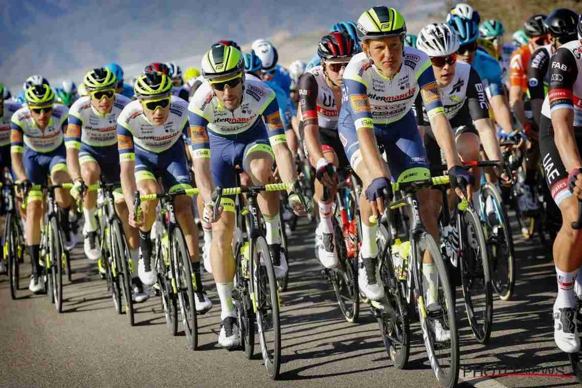 El equipo Intermarché-Wanty-Gobert durante una carrera (Foto: IWG).